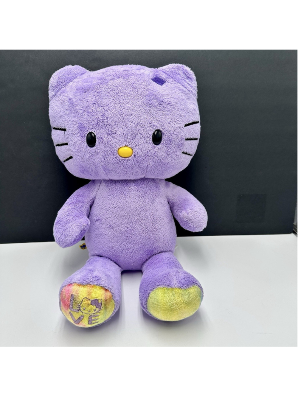 Build-A-Bear Workshop Sanrio Hello Kitty Purple Tie Dye Love Plush 19” No Bow